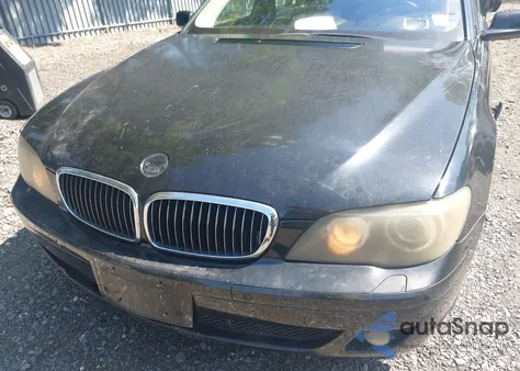 2007 BMW 750I z USA, uszkodzony, nr VIN WBAHL83557DT08894